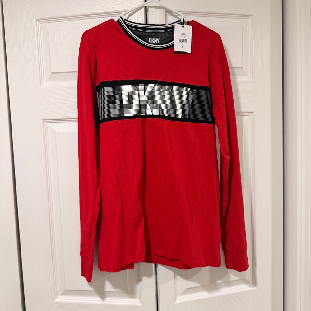 DKNY Men’s Red Long Sleeve Shirt
